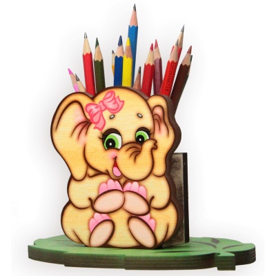 Деревянная карандашница «Подружка Семёна»