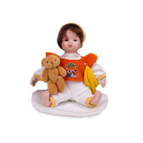 Кукла фарфоровая в круг. кор.