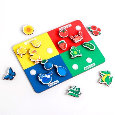 Липучка-сортер «Учим цвета», Сибирские игрушки