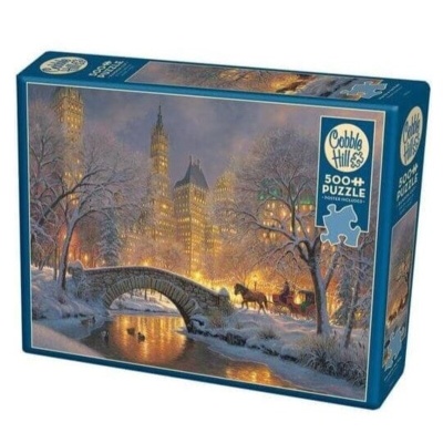Пазл «Зимний парк в городе» 500 элементов, Cobble Hill