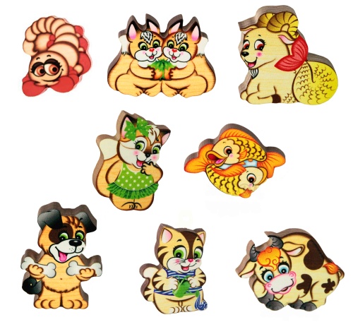 Деревянные магниты «Зодиаки», Ларец Чудес