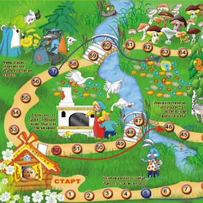 Настольная игра «От колобка до теремка», ЮНСИ