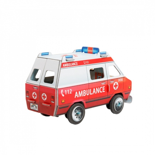 Сборная игрушка из картона «Скорая помощь», УмБум