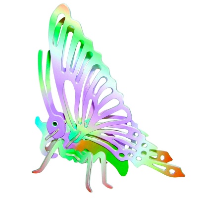 Сборная деревянная модель «Бабочка» EC022 цветная, Чудо-дерево