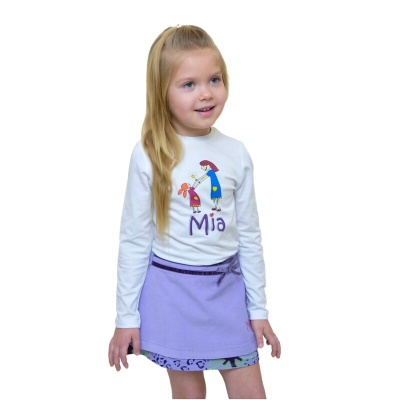 Туника (лонглслив) Mia белая