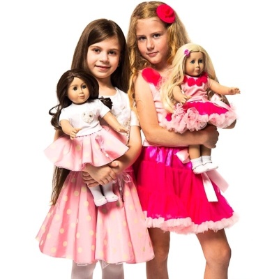 Юбка-американка Mia многослойная, цвет фуксия