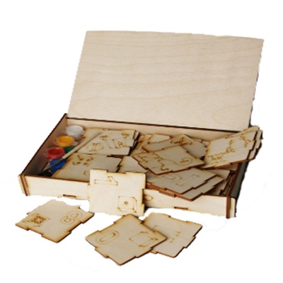 Набор для творчества «Кубики с картинками: алфавит и цифры»