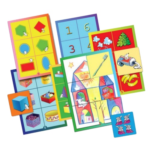 Игровое пособие «Логические домики» А4, Ребус