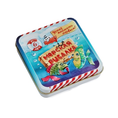 Карточная настольная игра «Морская рыбалка» в жестяной коробке, Десятое королевство