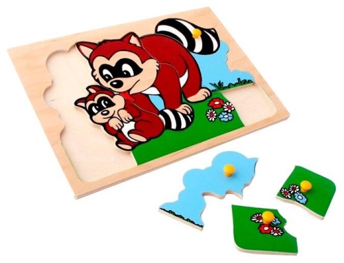 Рамка-вкладыш «Еноты», ЛЭМ