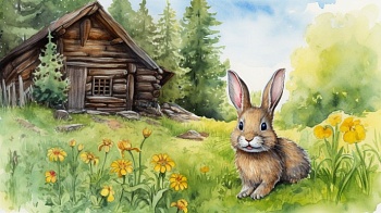 Лиса, заяц и петух Лиса, заяц и петух