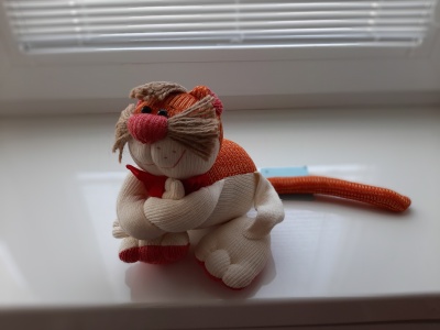 Игрушка ручной работы «Котя ленивый», Нежный ветер