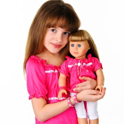 Туника (топ) Mia с рукавами-фонарик, фуксия