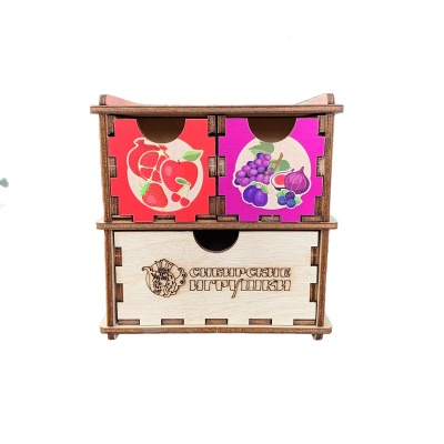 Комодик «Фрукты и ягоды», Сибирские игрушки