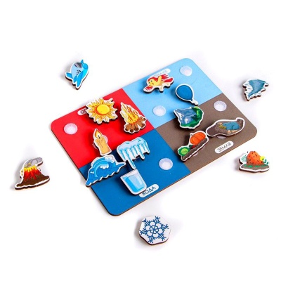 Липучка-сортер «Учим стихии», Сибирские игрушки