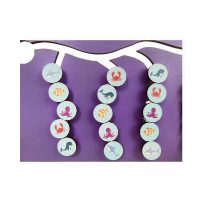 Сортер плоский «Морские обитатели», Сибирские игрушки