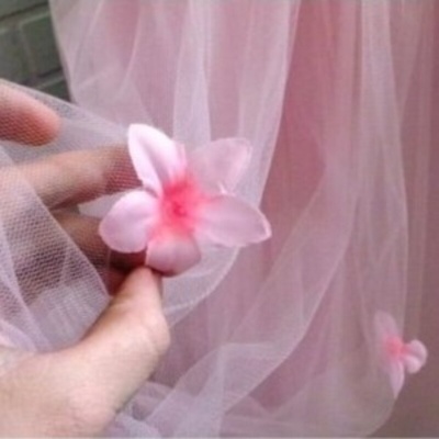 Платье Mia бальное розовое с цветами