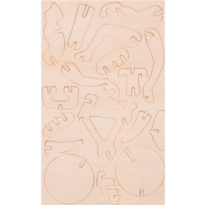 Сборная деревянная модель «Велосипедист» миди HA206, Чудо-дерево