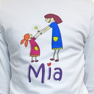 Туника (лонглслив) Mia белая