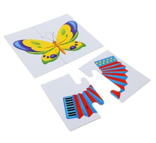 Настольная игра самым маленьким «Форма + половинки», Радуга