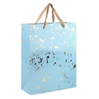 Пакет подарочный ламинированный Veld Co голубой