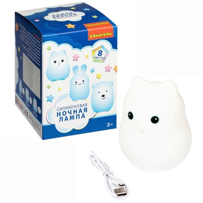 Силиконовая ночная лампа «Сова»
