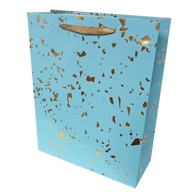 Пакет подарочный ламинированный Veld Co голубой