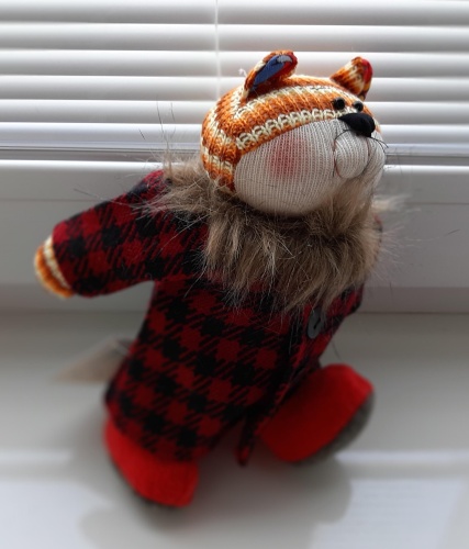 Игрушка ручной работы «Кот в пальто», Нежный ветер