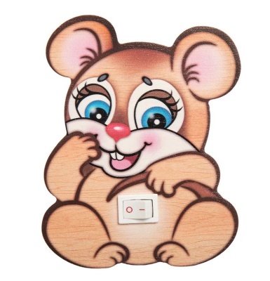 Деревянный ночник «Мышка-норушка»