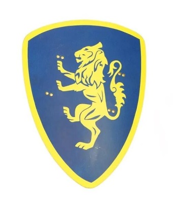 Щит треугольный геральдический «Лев»