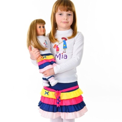 Туника (лонглслив) Mia белая