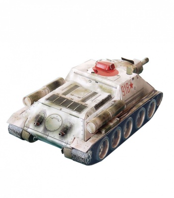 Сборная модель из картона «Самоходная артиллерийская установка СУ-122», УмБум