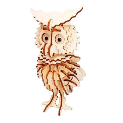 Сборная деревянная модель «Сова» 80115 мини, Чудо-дерево