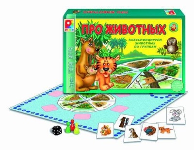 Игра настольная «Про животных»