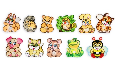 Деревянный ночник «Зверюшки»