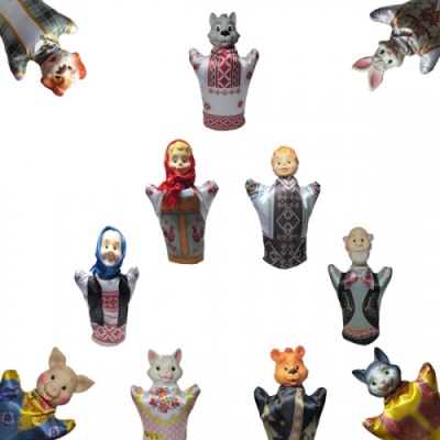 Кукла-перчатка Бибабо «Зайка», Русский стиль