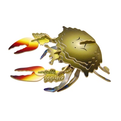 Сборная деревянная модель «Мелководный краб» ЕС010 цветной, Чудо-дерево