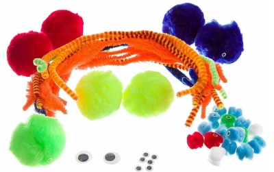 Набор для творчества «Поделки из помпонов и синельной проволоки»