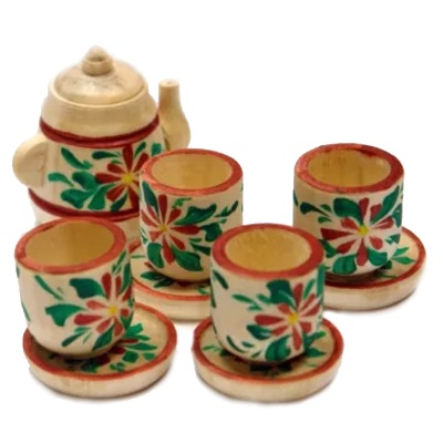 Чайный сервиз на 4 персоны расписной