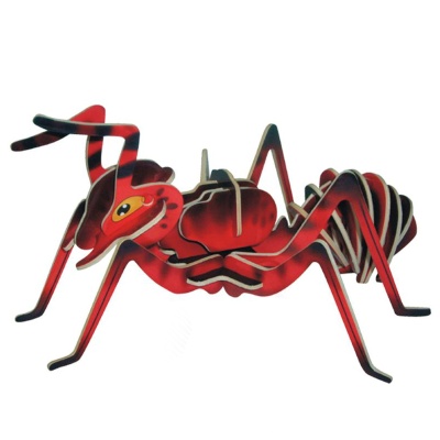 Сборная деревянная модель «Муравей» ЕС002 цветной, Чудо-дерево