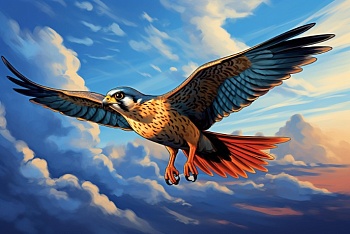 Береза и три сокола