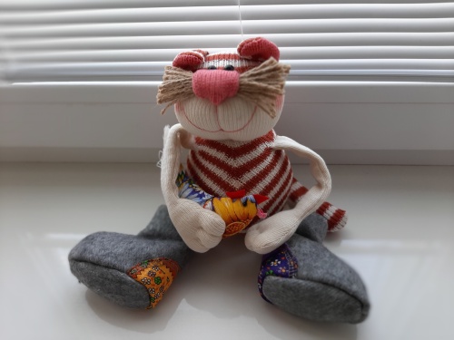 Игрушка ручной работы «Котофей с петушком», Нежный ветер