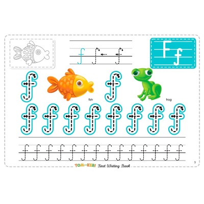 Прописи букв «Том и Кери» Writing Book, Билингва